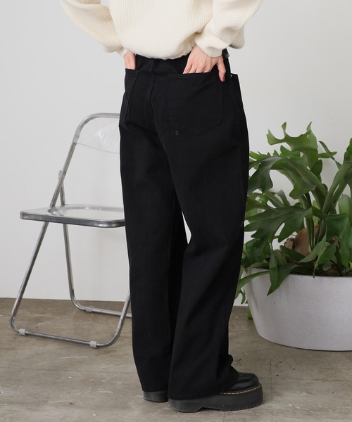 ROOPTOKYO(ループトウキョウ)の「ハイウエスト ストレートワイドデニムパンツ(デニムパンツ・メンズ・ブラック/ホワイト・M/L)」の13枚目の写真