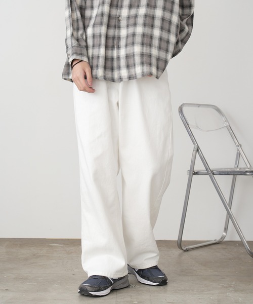 ROOPTOKYO(ループトウキョウ)の「ハイウエスト ストレートワイドデニムパンツ(デニムパンツ・メンズ・ブラック/ホワイト・M/L)」の22枚目の写真