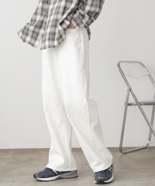 ROOPTOKYO(ループトウキョウ)の「ハイウエスト ストレートワイドデニムパンツ(デニムパンツ・メンズ・ブラック/ホワイト・M/L)」の17枚目の写真