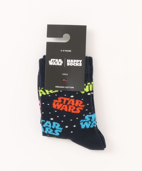 Happy Socks(ハッピーソックス)の「【Happy Socks × Star Wars】 Limited kids sock(ソックス/靴下・キッズ・ネイビー/ブラック・MEDIUM)」の1枚目の写真