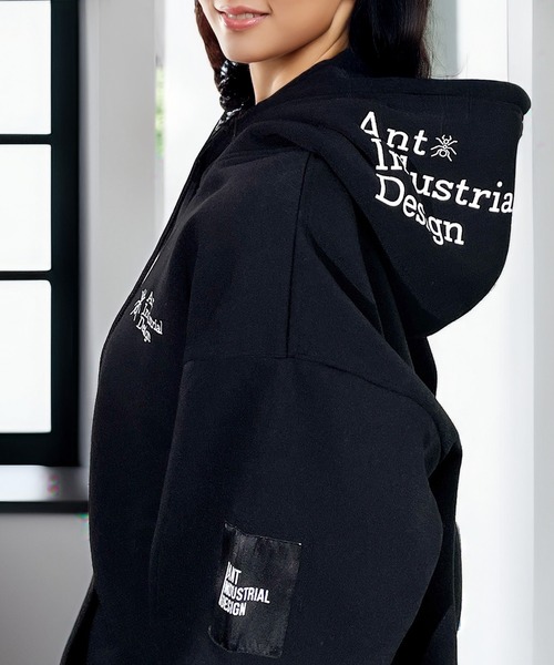 セール】映えフードレトロ プル パーカーANT Industrial Design 韓国