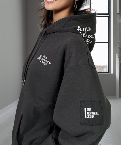 セール】映えフードレトロ プル パーカーANT Industrial Design 韓国