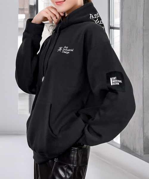セール】映えフードレトロ プル パーカーANT Industrial Design 韓国