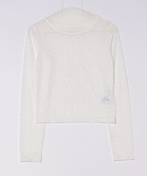 セール】SHEER LACE TOPS（Tシャツ/カットソー）｜Now me. by