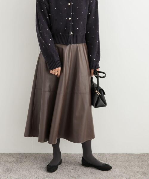 URBAN RESEARCH DOORS（アーバンリサーチドアーズ）の「切替えフレアスカート（スカート・レディース・ブラウン/ブラック・MEDIUM）」の19枚目の写真