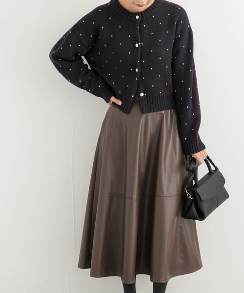 URBAN RESEARCH DOORS（アーバンリサーチドアーズ）の「切替えフレアスカート（スカート・レディース・ブラウン/ブラック・MEDIUM）」の22枚目の写真