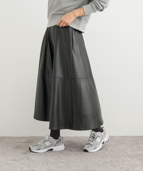 URBAN RESEARCH DOORS（アーバンリサーチドアーズ）の「切替えフレアスカート（スカート・レディース・ブラウン/ブラック・MEDIUM）」の11枚目の写真