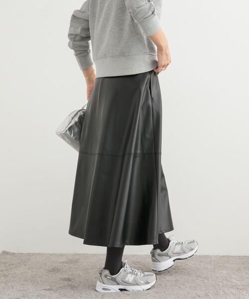 URBAN RESEARCH DOORS（アーバンリサーチドアーズ）の「切替えフレアスカート（スカート・レディース・ブラウン/ブラック・MEDIUM）」の12枚目の写真