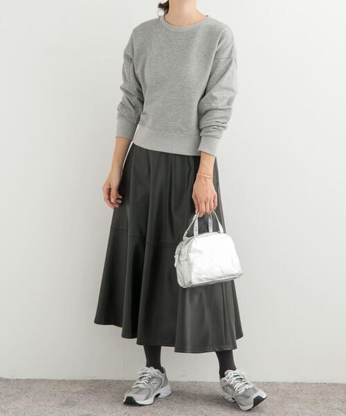 URBAN RESEARCH DOORS（アーバンリサーチドアーズ）の「切替えフレアスカート（スカート・レディース・ブラウン/ブラック・MEDIUM）」の13枚目の写真