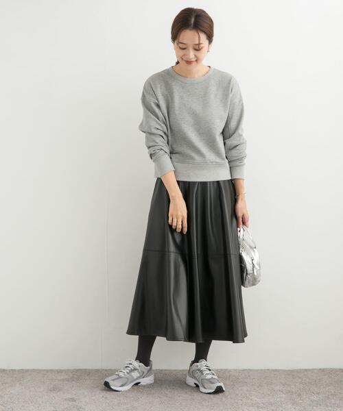 URBAN RESEARCH DOORS（アーバンリサーチドアーズ）の「切替えフレアスカート（スカート・レディース・ブラウン/ブラック・MEDIUM）」の15枚目の写真