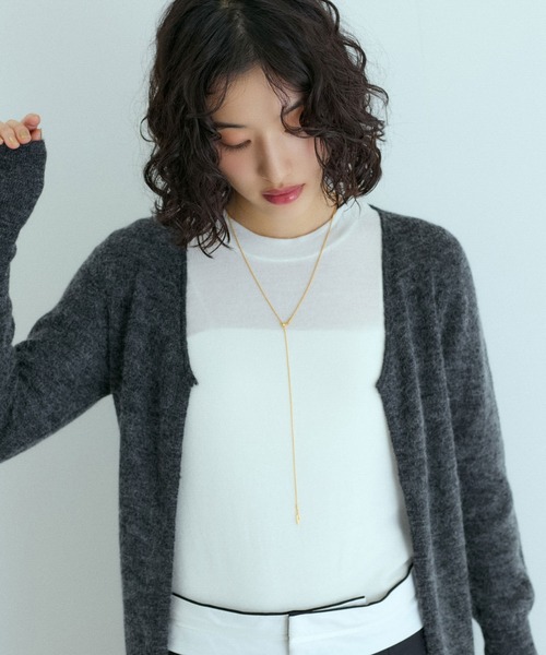 ADAM ET ROPE'（アダムエロペ）の「LES BIJOUX スライドボールチェーンネックレス（ネックレス・レディース・ゴールド/シルバー・FREE）」の7枚目の写真