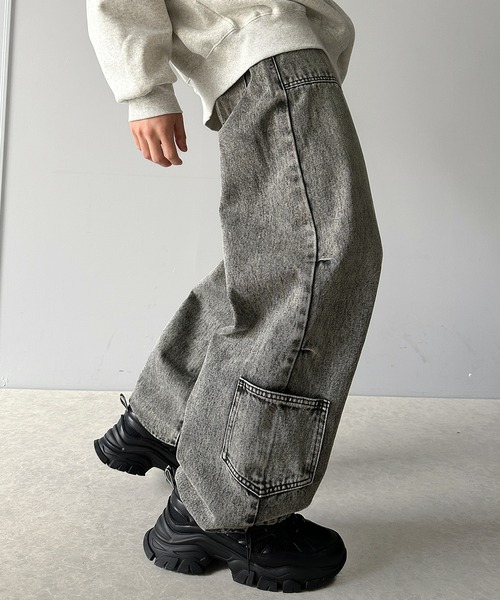 セール】《Javaジャバコラボ》洗練されたこなれ感。ヴィンテージ加工裾