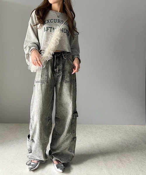 Java（ジャバ）の「《Javaジャバコラボ》洗練されたこなれ感。ヴィンテージ加工裾ドロストワイドデニム（デニムパンツ・メンズ・ブラック/その他1・LARGE/MEDIUM）」の20枚目の写真