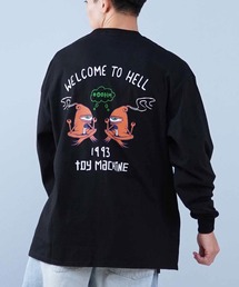 【ムラサキスポーツ限定】TOY MACHINE/トイマシーン ロンT/長袖Tシャツ ビックシルエット バックプリント MTMPFLT2