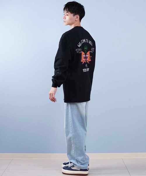 TOY MACHINE(トイ マシーン)の「【ムラサキスポーツ限定】TOY MACHINE/トイマシーン ロンT/長袖Tシャツ ビックシルエット バックプリント MTMPFLT2(Tシャツ/カットソー・メンズ・ブラック/ホワイト・XL/L/M)」の15枚目の写真