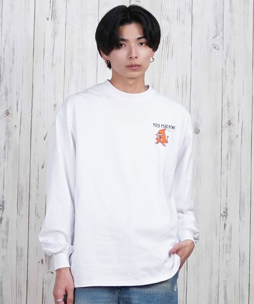 TOY MACHINE(トイ マシーン)の「【ムラサキスポーツ限定】TOY MACHINE/トイマシーン ロンT/長袖Tシャツ ビックシルエット バックプリント MTMPFLT2(Tシャツ/カットソー・メンズ・ブラック/ホワイト・XL/L/M)」の3枚目の写真