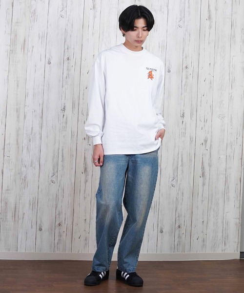 TOY MACHINE(トイ マシーン)の「【ムラサキスポーツ限定】TOY MACHINE/トイマシーン ロンT/長袖Tシャツ ビックシルエット バックプリント MTMPFLT2(Tシャツ/カットソー・メンズ・ブラック/ホワイト・XL/L/M)」の7枚目の写真