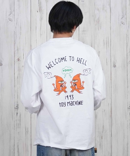 TOY MACHINE(トイ マシーン)の「【ムラサキスポーツ限定】TOY MACHINE/トイマシーン ロンT/長袖Tシャツ ビックシルエット バックプリント MTMPFLT2(Tシャツ/カットソー・メンズ・ブラック/ホワイト・XL/L/M)」の5枚目の写真