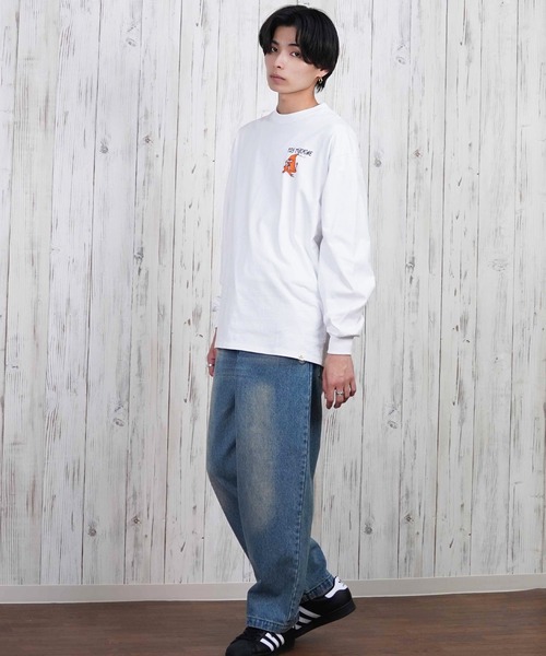 TOY MACHINE(トイ マシーン)の「【ムラサキスポーツ限定】TOY MACHINE/トイマシーン ロンT/長袖Tシャツ ビックシルエット バックプリント MTMPFLT2(Tシャツ/カットソー・メンズ・ブラック/ホワイト・XL/L/M)」の8枚目の写真