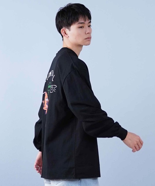 TOY MACHINE(トイ マシーン)の「【ムラサキスポーツ限定】TOY MACHINE/トイマシーン ロンT/長袖Tシャツ ビックシルエット バックプリント MTMPFLT2(Tシャツ/カットソー・メンズ・ブラック/ホワイト・XL/L/M)」の13枚目の写真