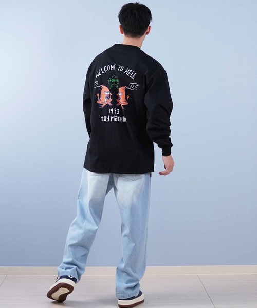 TOY MACHINE(トイ マシーン)の「【ムラサキスポーツ限定】TOY MACHINE/トイマシーン ロンT/長袖Tシャツ ビックシルエット バックプリント MTMPFLT2(Tシャツ/カットソー・メンズ・ブラック/ホワイト・XL/L/M)」の16枚目の写真