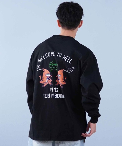 TOY MACHINE(トイ マシーン)の「【ムラサキスポーツ限定】TOY MACHINE/トイマシーン ロンT/長袖Tシャツ ビックシルエット バックプリント MTMPFLT2(Tシャツ/カットソー・メンズ・ブラック/ホワイト・XL/L/M)」の12枚目の写真