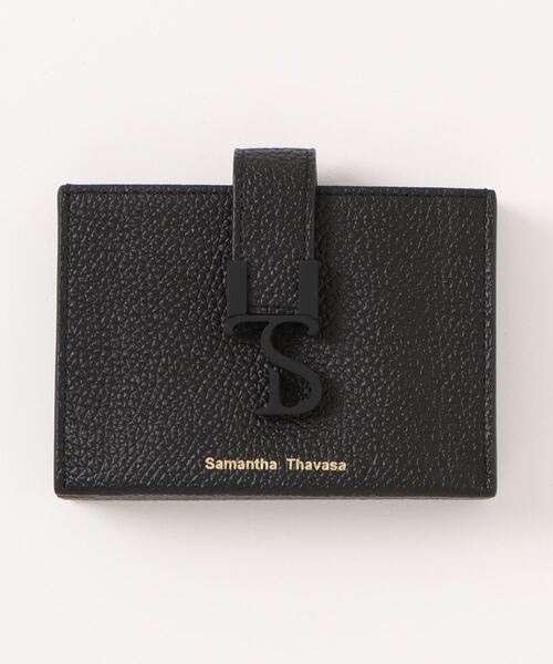 大人気!! Samantha Thavasa マットアイコン レザー カードケース マットアイコン レザー カードケース(FREE ブラック): Samantha