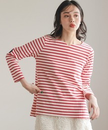 DONOBAN | ハートネックボーダートップス(Tシャツ/カットソー)