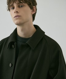 Licht Bestreben 21aw ステンカラーコート カーキ SL】ウールブレンド ラグランダブルチェスターコート/カーキ/RE:NEWOOL