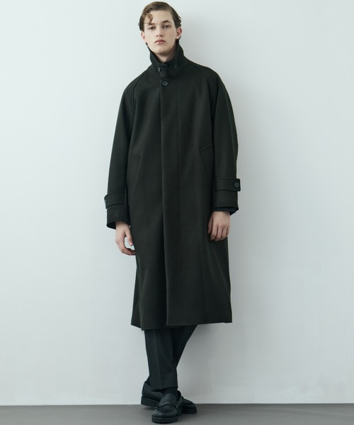 超撥水SUPER140S ステンカラーコート｜2WAY仕様 / 保温 / 撥水 / 毛玉