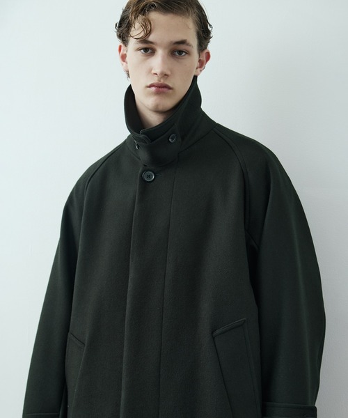 united tokyo 超撥水スーパー140S ステンカラーコートBLK 超撥水SUPER140S ステンカラーコート(1 DARK GREY): : メンズ