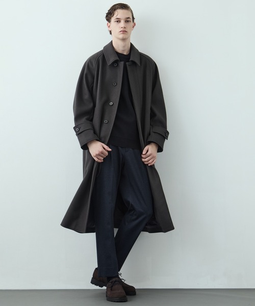 超撥水SUPER140S ステンカラーコート｜2WAY仕様 / 保温 / 撥水