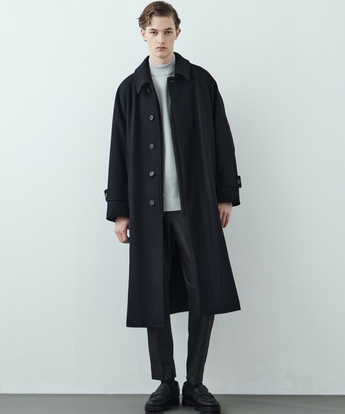 新作》超撥水SUPER140S ステンカラーコート｜2WAY仕様/スタンドカラー