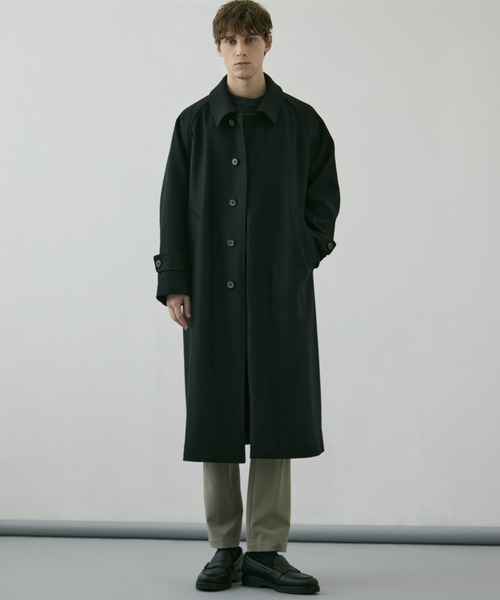 新作》超撥水SUPER140S ステンカラーコート｜2WAY仕様/スタンドカラー