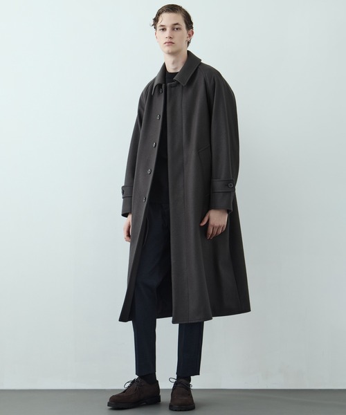 本日限定限界値下げ❗️超美品 オールドイングランドピーコートサイズ36 新作》超撥水SUPER140S ステンカラーコート｜2WAY仕様/スタンドカラー