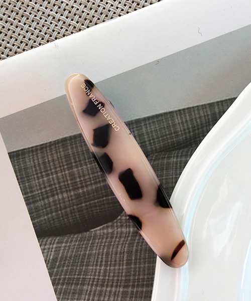 Dita Muaj.(ディータムアージュ)の「【2個セット】マーブルストーンヘアクリップ(バレッタ/ヘアクリップ・レディース・ピンクベージュ・FREE)」の5枚目の写真