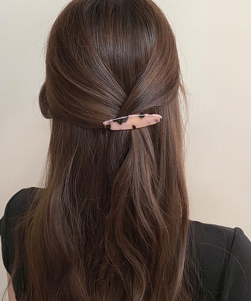 Dita Muaj.(ディータムアージュ)の「【2個セット】マーブルストーンヘアクリップ(バレッタ/ヘアクリップ・レディース・ピンクベージュ・FREE)」の3枚目の写真
