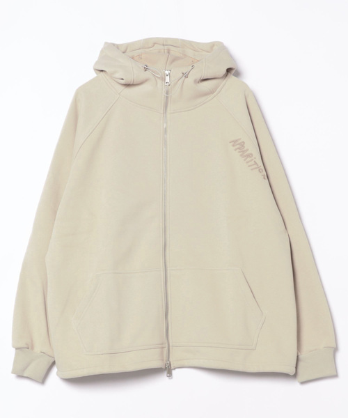 aimoha（アイモハ）の「オーバーサイズ裏起毛フルジップパーカー (AW)（パーカー・レディース・ブラック/パープル/ネイビー/チョコ/ライトベージュ/ダークベージュ・FREE）」の14枚目の写真