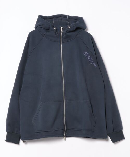 aimoha（アイモハ）の「オーバーサイズ裏起毛フルジップパーカー (AW)（パーカー・レディース・ブラック/パープル/ネイビー/チョコ/ライトベージュ/ダークベージュ・FREE）」の15枚目の写真