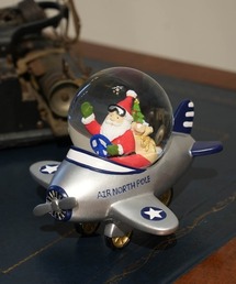 DULTON | AERO SANTA SILVER/サンタクロース クリスマススノードーム(インテリア雑貨)