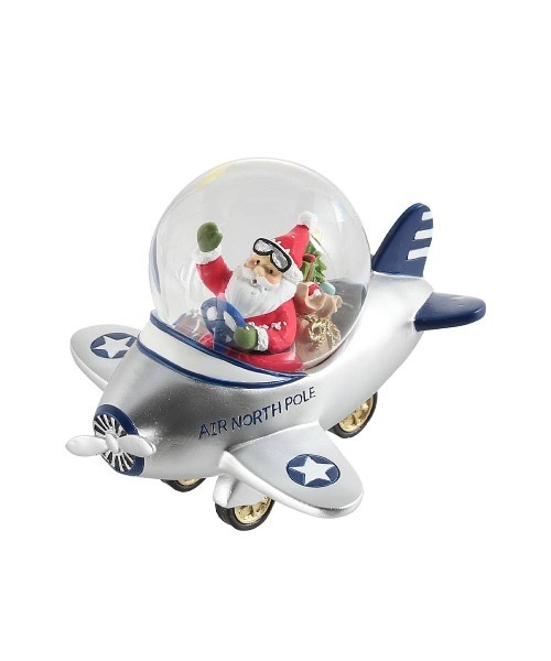 DULTON（ダルトン）の「AERO SANTA SILVER/サンタクロース クリスマススノードーム（インテリア雑貨・メンズ・シルバー・FREE）」の2枚目の写真