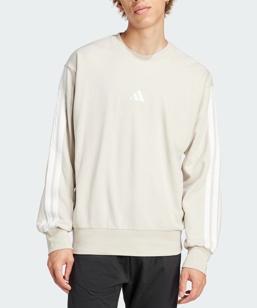 エッセンシャルズ スリーストライプス フレンチテリースウェット / トレーナー / アディダス adidas（スウェット）｜adidas（アディダス）