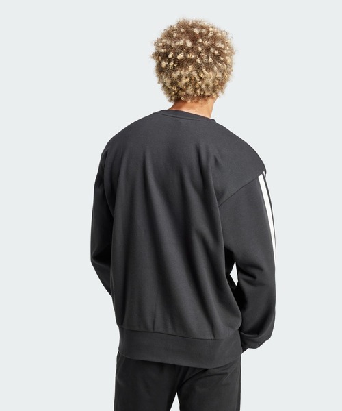 adidas(アディダス)の「エッセンシャルズ スリーストライプス フレンチテリースウェット / トレーナー / アディダス adidas(スウェット・メンズ・ブラック×ホワイト/レッド/グレー系その他/グレー・SMALL/MEDIUM/LARGE/3XL/XX-LARGE/X-SMALL/X-LARGE)」の19枚目の写真