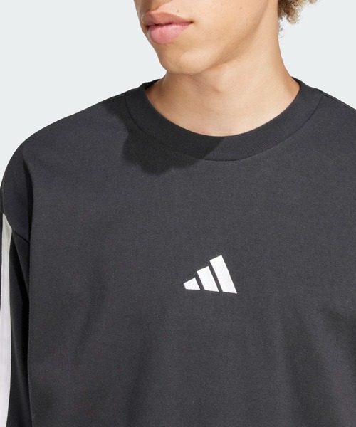 adidas(アディダス)の「エッセンシャルズ スリーストライプス フレンチテリースウェット / トレーナー / アディダス adidas(スウェット・メンズ・ブラック×ホワイト/レッド/グレー系その他/グレー・SMALL/MEDIUM/LARGE/3XL/XX-LARGE/X-SMALL/X-LARGE)」の20枚目の写真