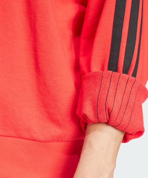adidas(アディダス)の「エッセンシャルズ スリーストライプス フレンチテリースウェット / トレーナー / アディダス adidas(スウェット・メンズ・ブラック×ホワイト/レッド/グレー系その他/グレー・SMALL/MEDIUM/LARGE/3XL/XX-LARGE/X-SMALL/X-LARGE)」の5枚目の写真
