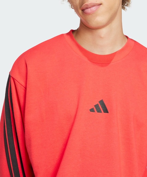 adidas(アディダス)の「エッセンシャルズ スリーストライプス フレンチテリースウェット / トレーナー / アディダス adidas(スウェット・メンズ・ブラック×ホワイト/レッド/グレー系その他/グレー・SMALL/MEDIUM/LARGE/3XL/XX-LARGE/X-SMALL/X-LARGE)」の12枚目の写真
