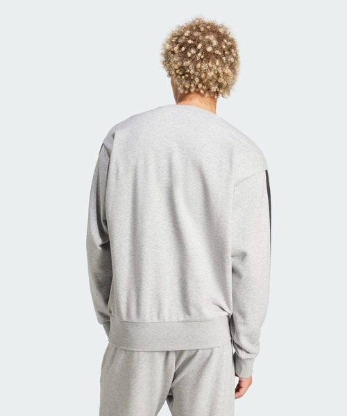adidas(アディダス)の「エッセンシャルズ スリーストライプス フレンチテリースウェット / トレーナー / アディダス adidas(スウェット・メンズ・ブラック×ホワイト/レッド/グレー系その他/グレー・SMALL/MEDIUM/LARGE/3XL/XX-LARGE/X-SMALL/X-LARGE)」の13枚目の写真