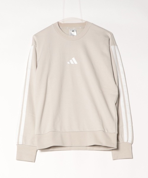 adidas(アディダス)の「エッセンシャルズ スリーストライプス フレンチテリースウェット / トレーナー / アディダス adidas(スウェット・メンズ・ブラック×ホワイト/レッド/グレー系その他/グレー・SMALL/MEDIUM/LARGE/3XL/XX-LARGE/X-SMALL/X-LARGE)」の9枚目の写真