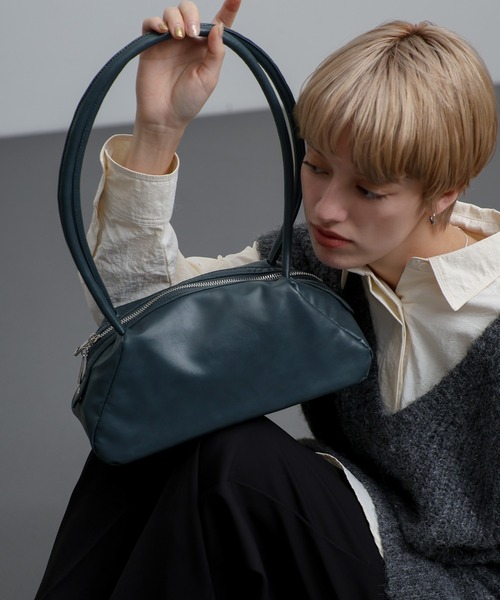 select MOCA（セレクトモカ）の「ロングハンドルボストンバッグ（ボストンバッグ・レディース・ブルー/ブラック・FREE）」の7枚目の写真