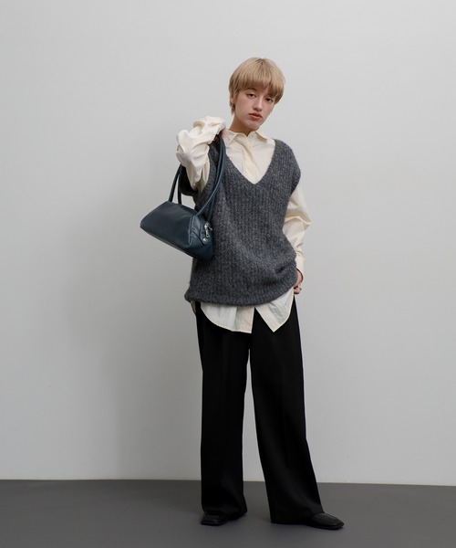 select MOCA（セレクトモカ）の「ロングハンドルボストンバッグ（ボストンバッグ・レディース・ブルー/ブラック・FREE）」の9枚目の写真